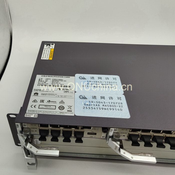 Huawei Ma5800 X2 AC Olt Service Subrack With 2mpsc 1pisb